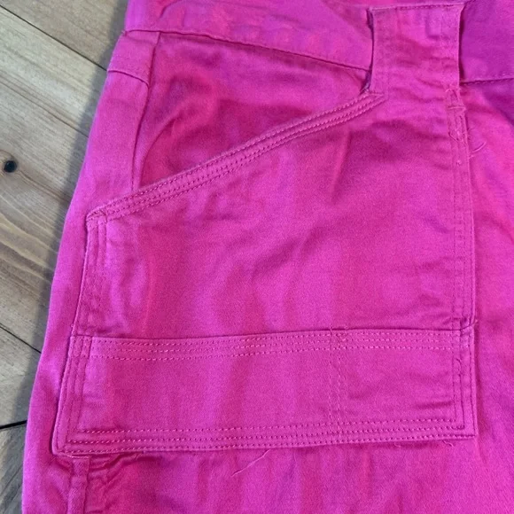 Vintage Vibrant Pink Bugle Boy Casual Capri Pants - Picture 6 of 13